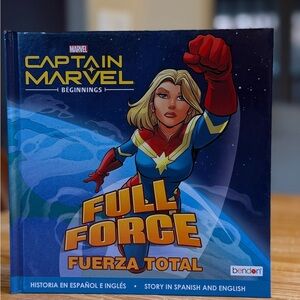 Marvel Captain Marvel Full Force Book - Blue and Red